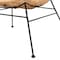 Baxton Studio Colorado Modern Bohemian Natural Brown Rattan and Black Metal Accent Chair 224-13131-ZORO - alternate 5